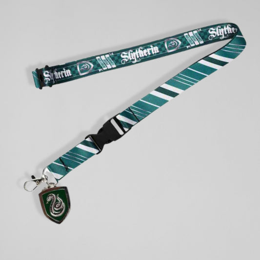 Slytherin Hogwarts House Tie Harry Potter Lanyard