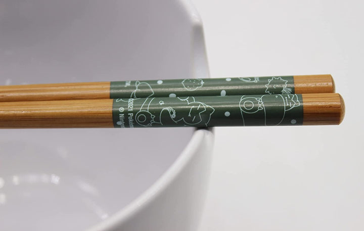Snorlax Pokemon 5" Ceramic Ramen Bowl with Chopsticks