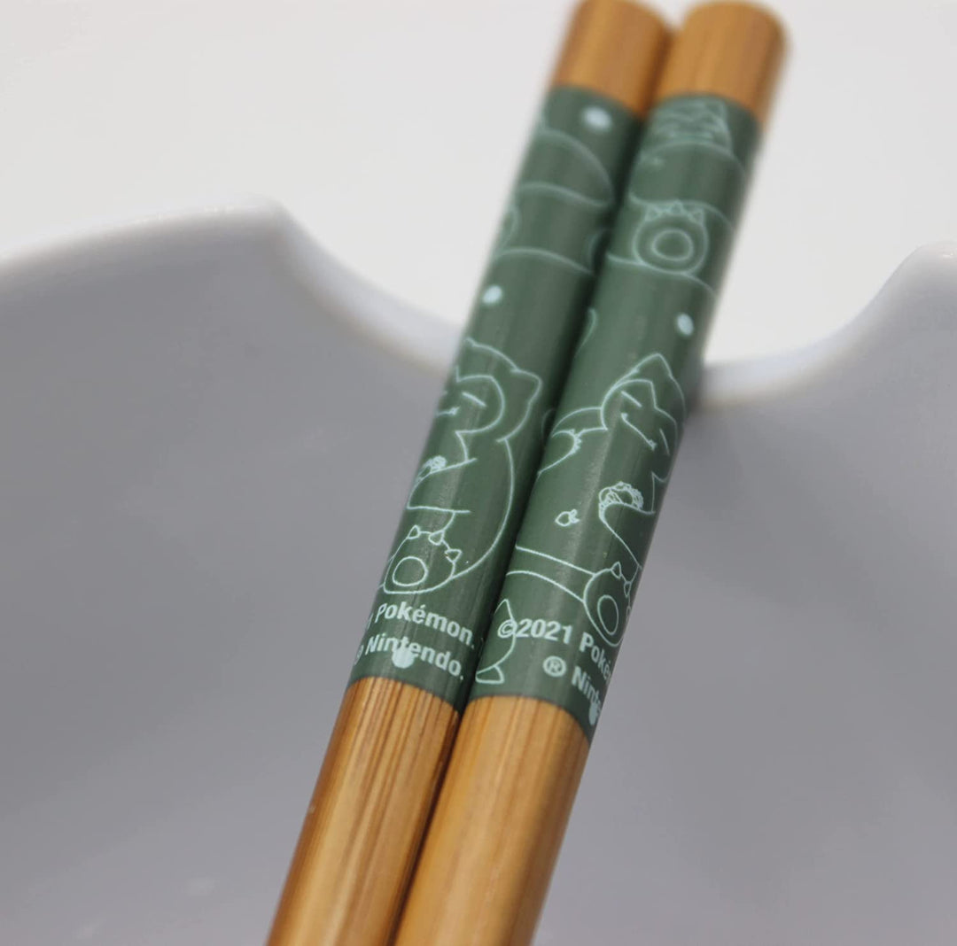 Snorlax Pokemon 5" Ceramic Ramen Bowl with Chopsticks