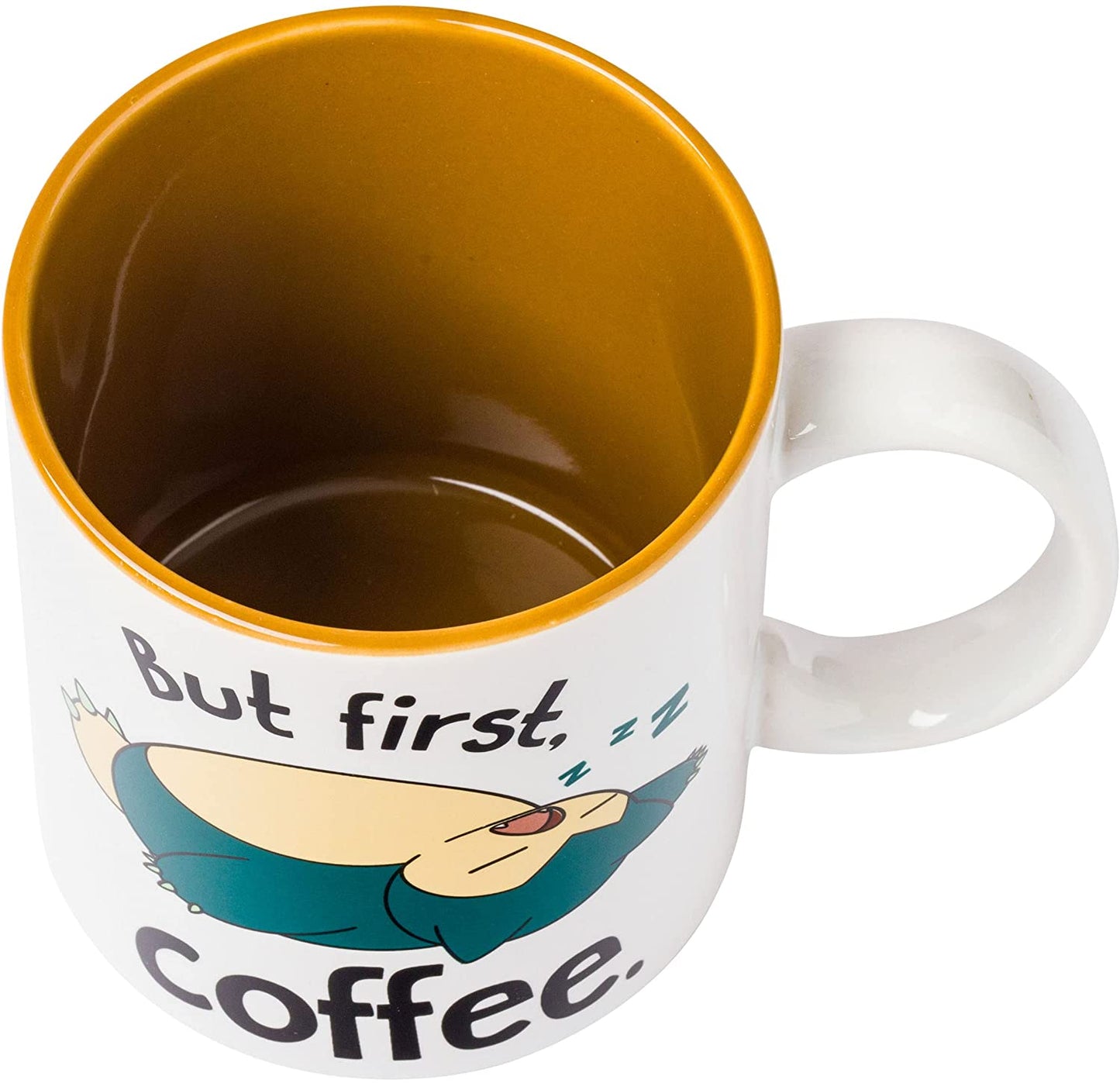 Snorlax "But First, Coffee" Pokemon 20oz Ceramic Mug
