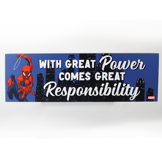 Spider-Man Marvel Comics Block Sign