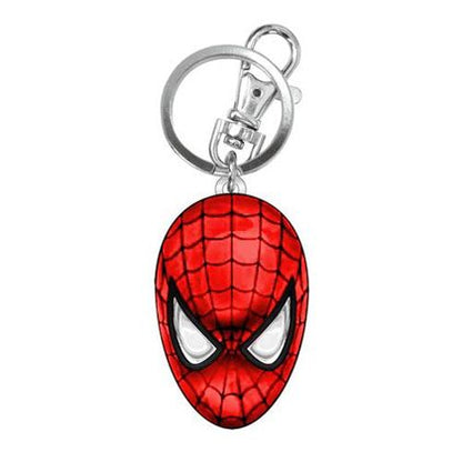 Spider-Man Mask Head (Full Color) Marvel Large Pewter Keychain