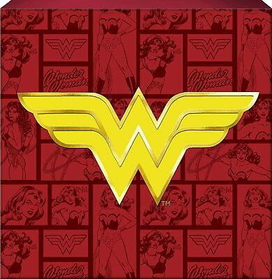 Wonder Woman DC Comics Logo Block Sign