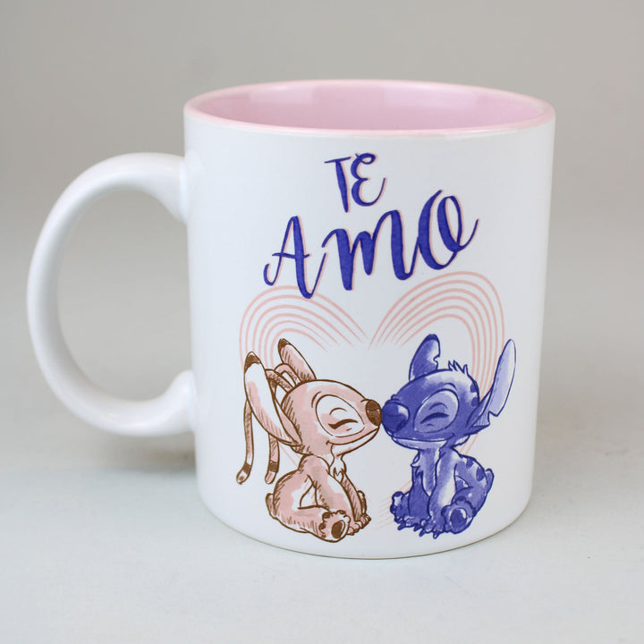Stitch &amp; Angel "Te Amo" (Lilo &amp; Stitch) Disney 20oz Ceramic Mug