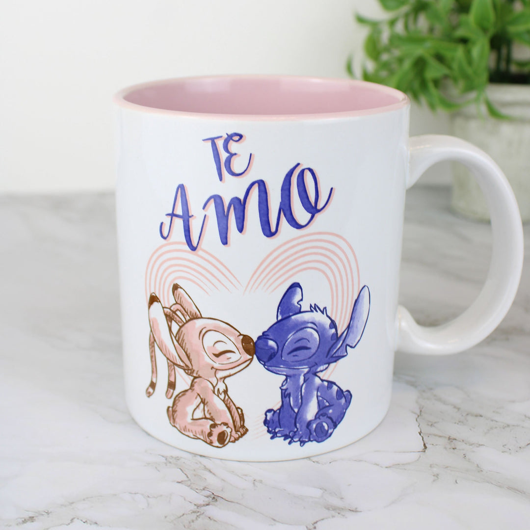 Stitch &amp; Angel "Te Amo" (Lilo &amp; Stitch) Disney 20oz Ceramic Mug
