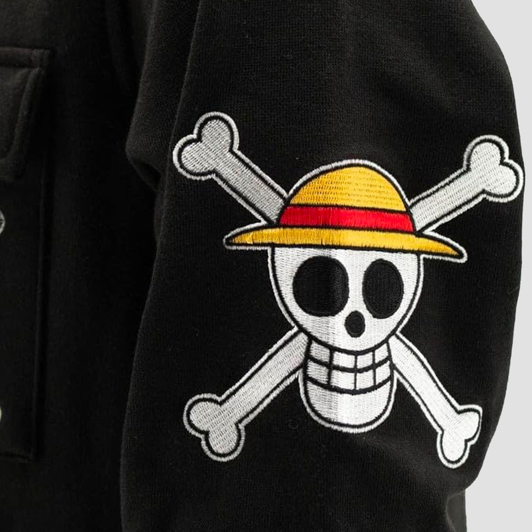 One Piece Straw Hat Pirates Military Style Hoodie