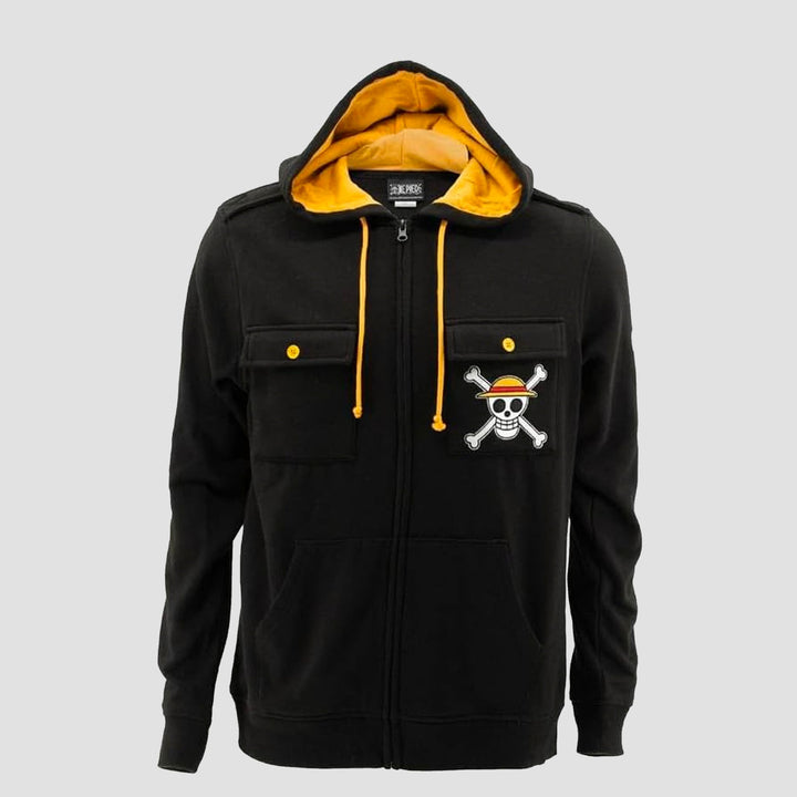 One Piece Straw Hat Pirates Military Style Hoodie