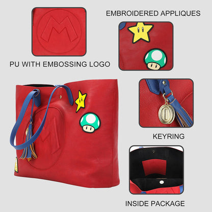 Super Mario Bros Patch Tote Bag