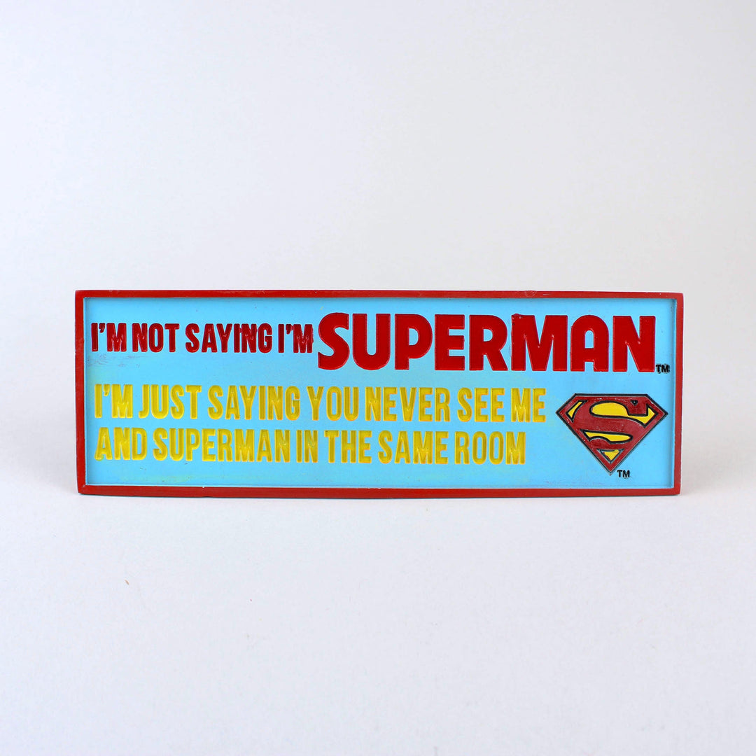 Superman DC Comics Resin Desk Sign