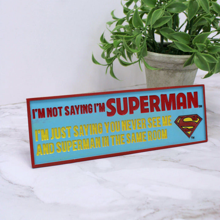 Superman DC Comics Resin Desk Sign