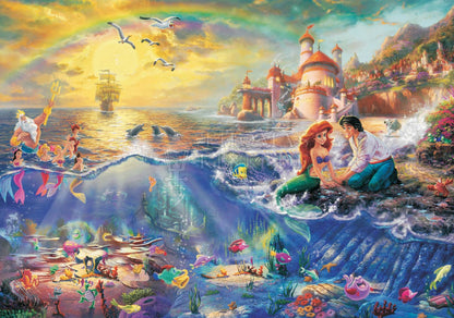 The Little Mermaid (Disney) Thomas Kinkade Framed Art Print