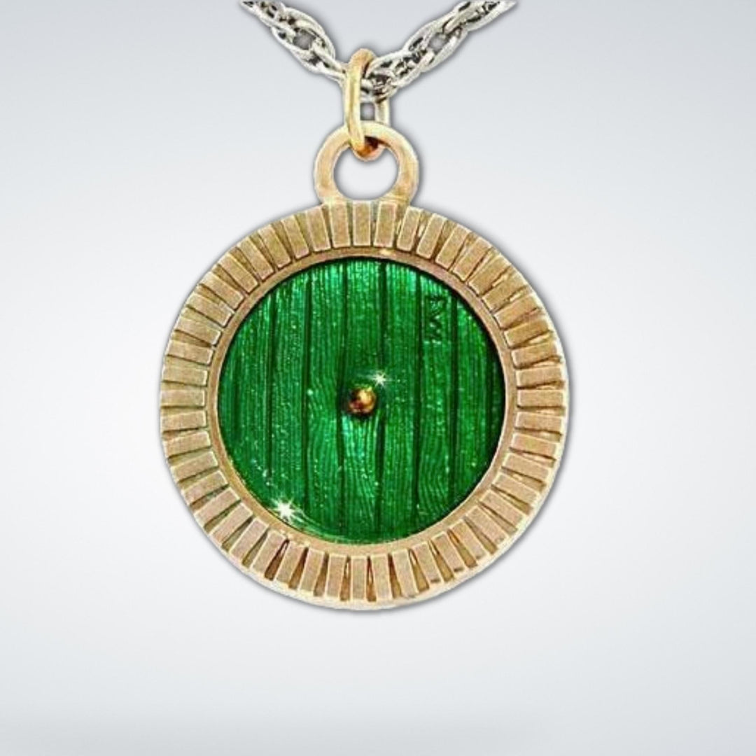 The Lord of the Rings Bag End™ Hobbit Door Bronze Necklace