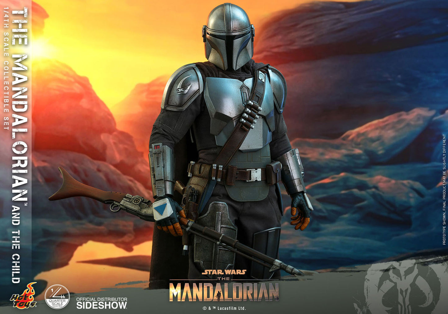 Star Wars The Mandalorian and Grogu 1/4 Scale Figure Set Collector Edition by Hot Toys