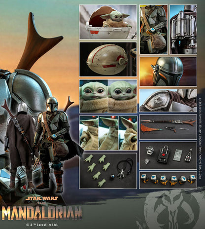 Star Wars The Mandalorian and Grogu 1/4 Scale Figure Set Collector Edition by Hot Toys
