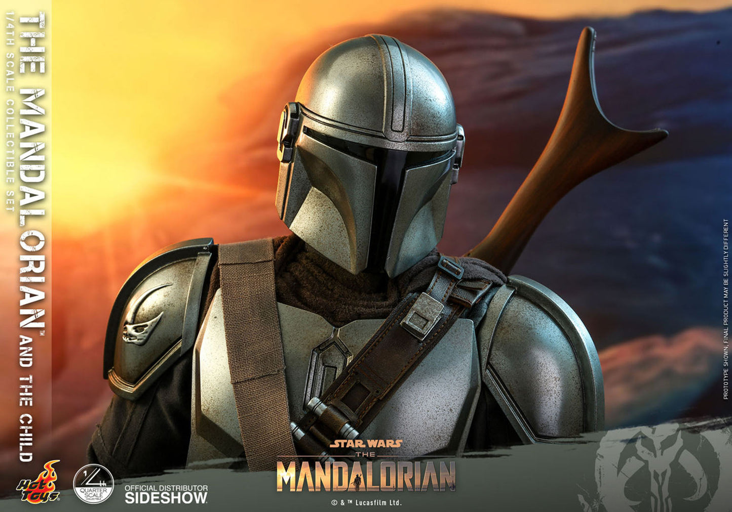 Star Wars The Mandalorian and Grogu 1/4 Scale Figure Set Collector Edition by Hot Toys