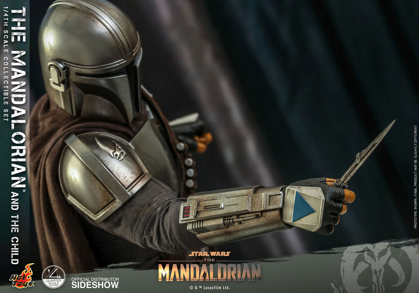 Star Wars The Mandalorian and Grogu 1/4 Scale Figure Set Collector Edition by Hot Toys