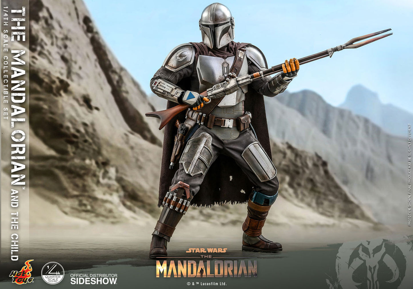 Star Wars The Mandalorian and Grogu 1/4 Scale Figure Set Collector Edition by Hot Toys