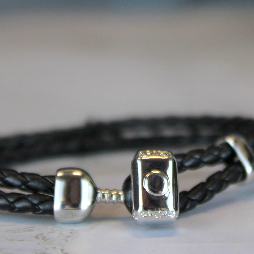 Thor Hammer Mjolnir Marvel Comics Leather Bracelet