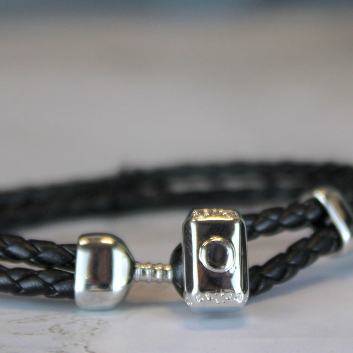 Thor Hammer Mjolnir Marvel Comics Leather Bracelet