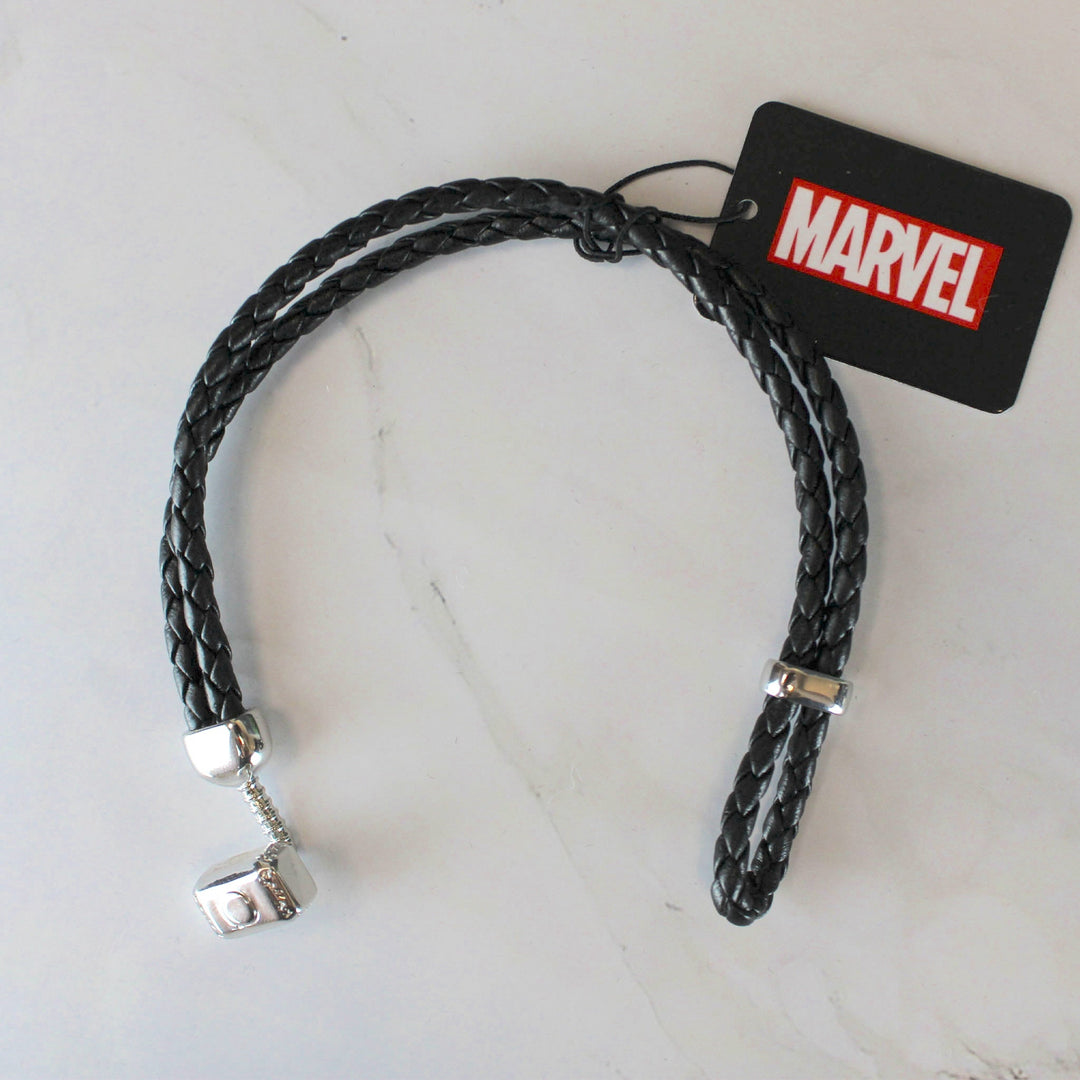 Thor Hammer Mjolnir Marvel Comics Leather Bracelet