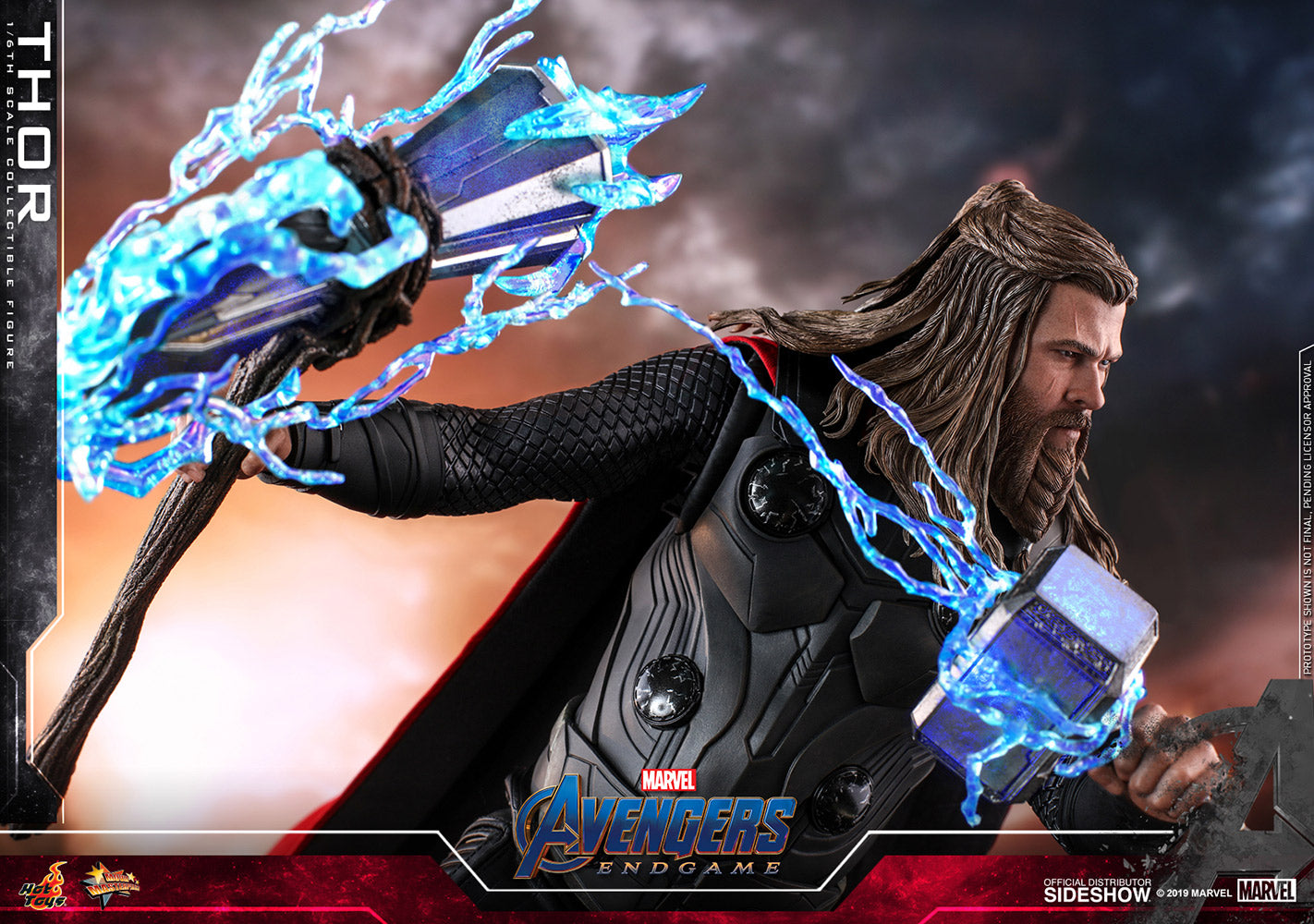 Thor Still Worthy The God of Thunder Avengers: Endgame Sideshow Hot Toys 1/6th Scale Figure
