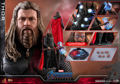 Thor Still Worthy The God of Thunder Avengers: Endgame Sideshow Hot Toys 1/6th Scale Figure