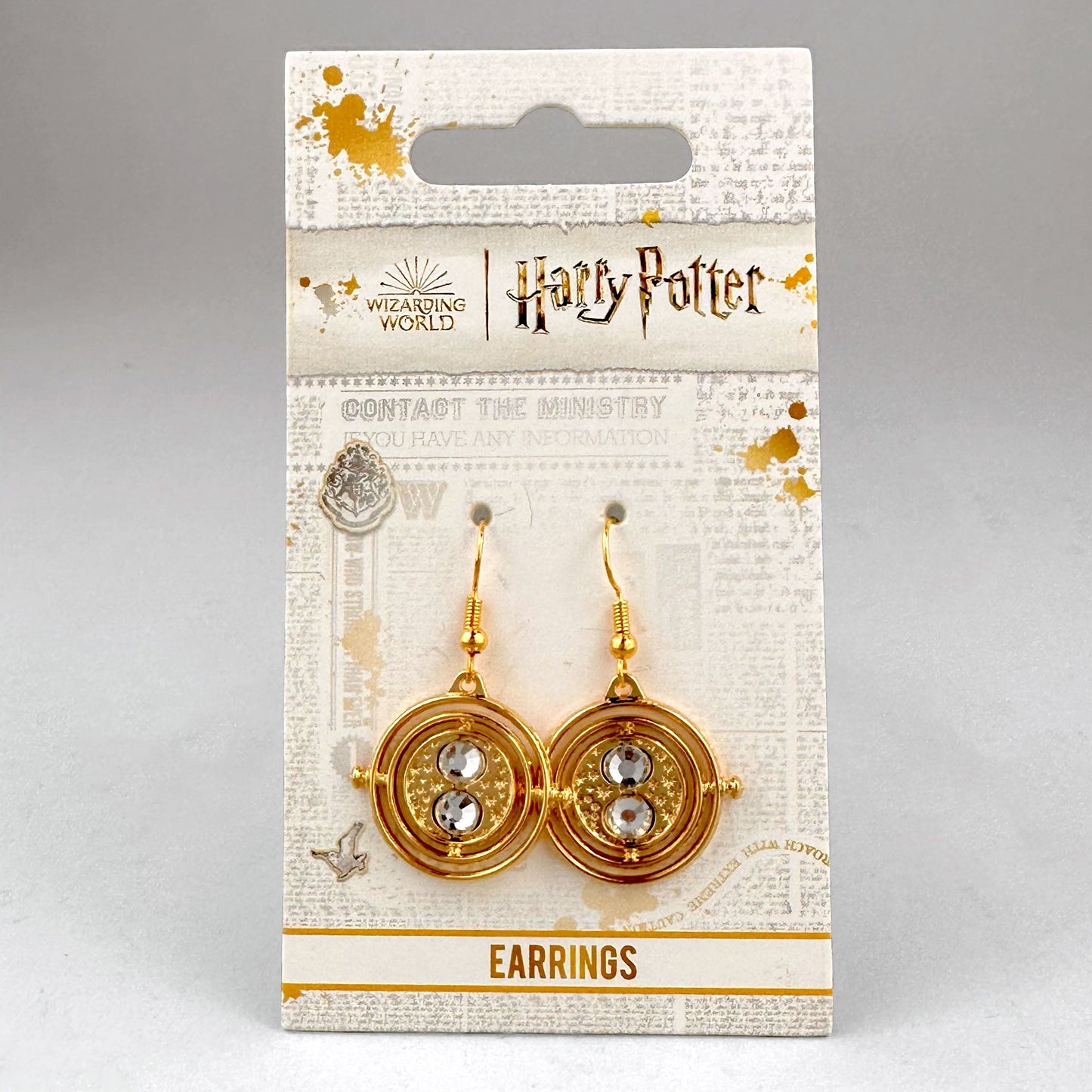 Harry Potter Time Turner Fixed-Pose Dangle Earrings