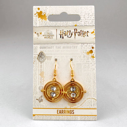 Harry Potter Time Turner Fixed-Pose Dangle Earrings