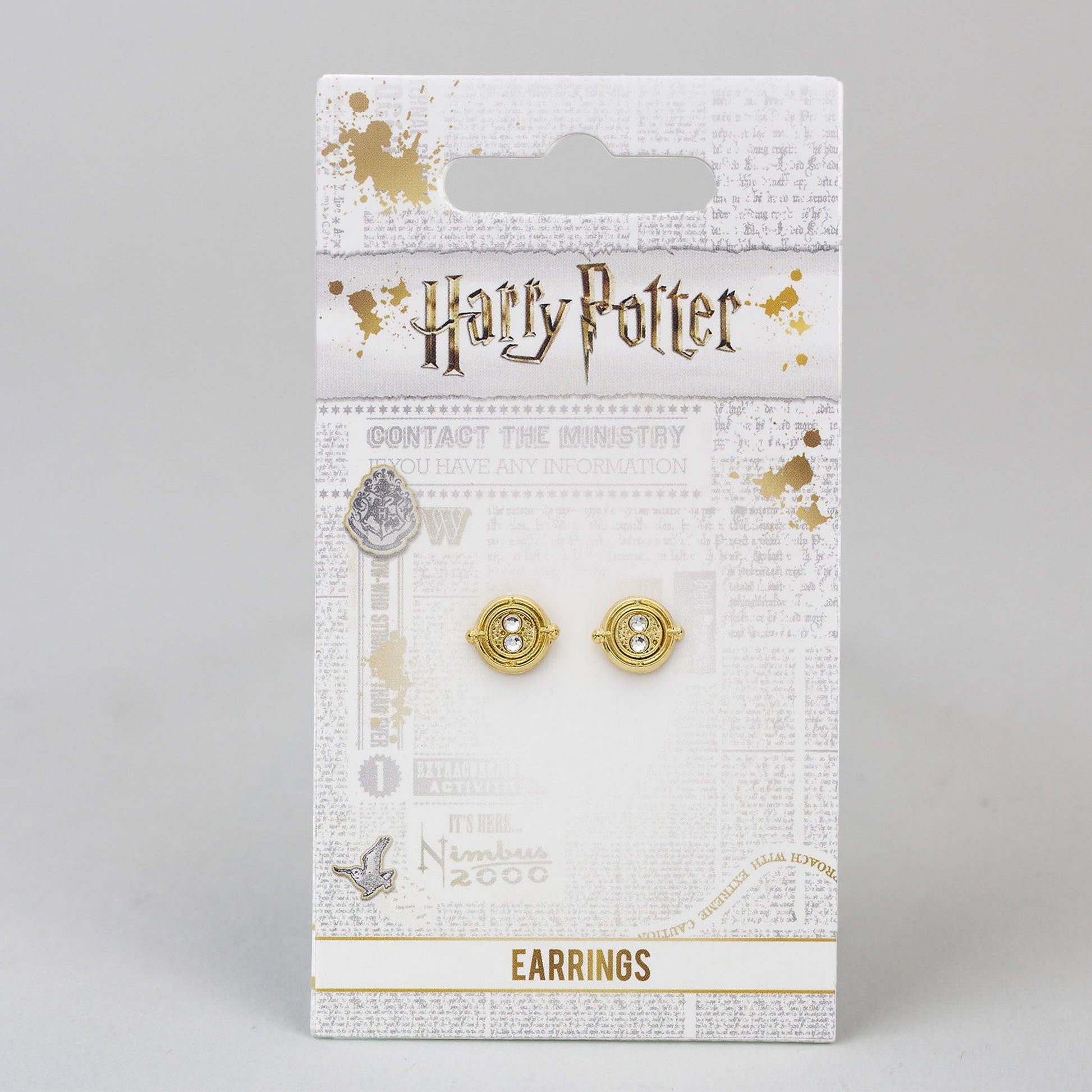 Time Turner (Harry Potter) Gold Plated Stud Earrings