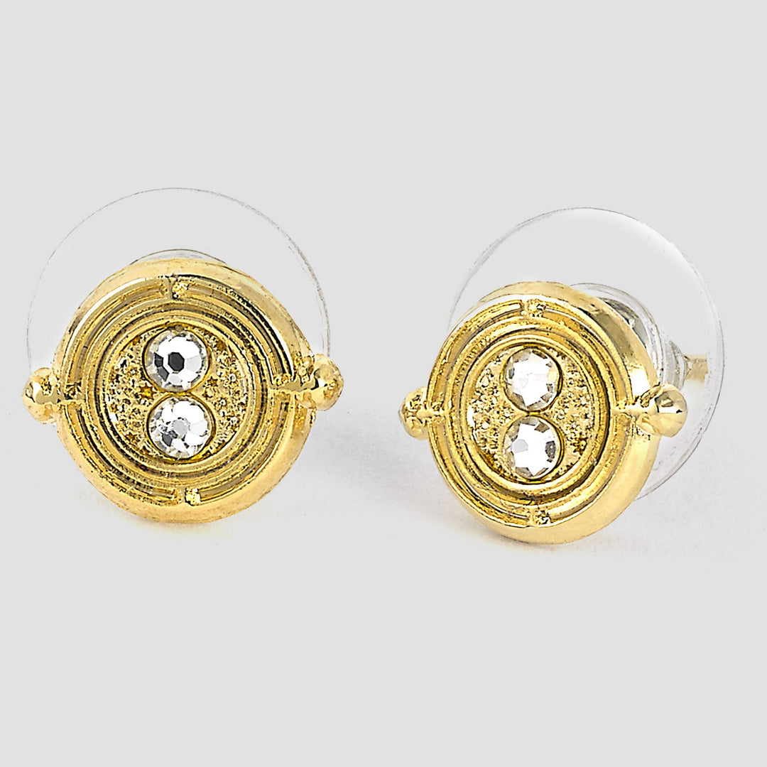 Time Turner (Harry Potter) Gold Plated Stud Earrings
