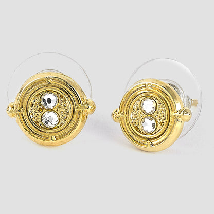 Time Turner (Harry Potter) Gold Plated Stud Earrings