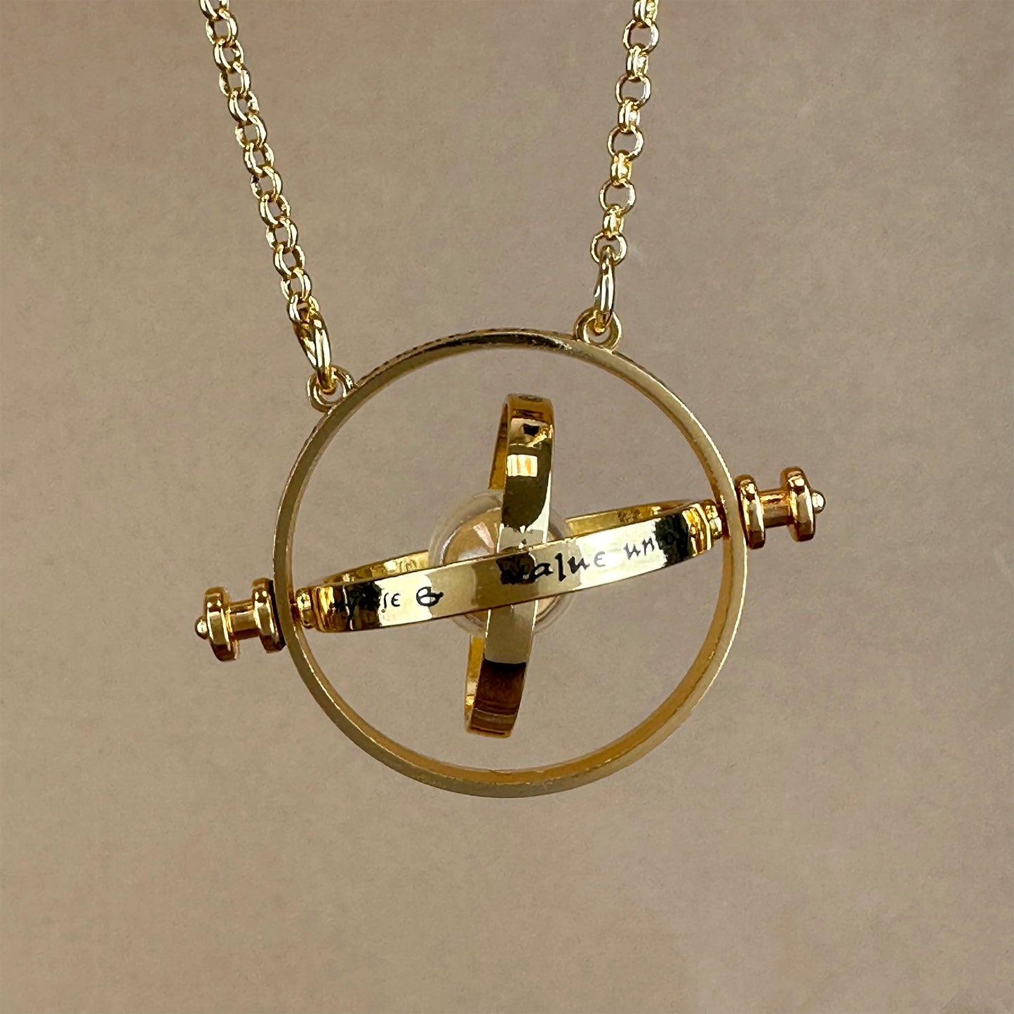 Time Turner (Harry Potter) Spinning Necklace