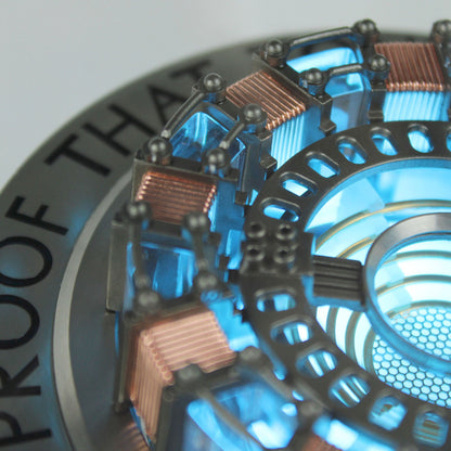 Iron Man Arc Reactor Lighted Full-Scale Prop Replica with Acrylic Case