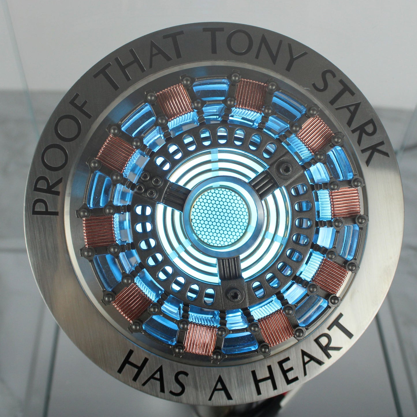 Iron Man Arc Reactor Lighted Full-Scale Prop Replica with Acrylic Case