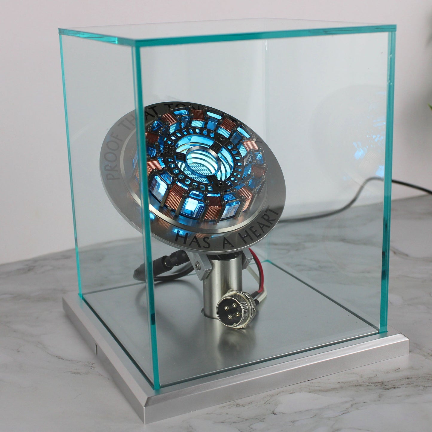 Iron Man Arc Reactor Lighted Full-Scale Prop Replica with Acrylic Case