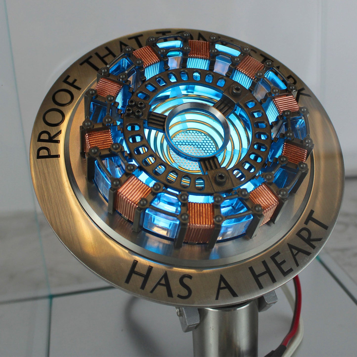 Iron Man Arc Reactor Lighted Full-Scale Prop Replica with Acrylic Case