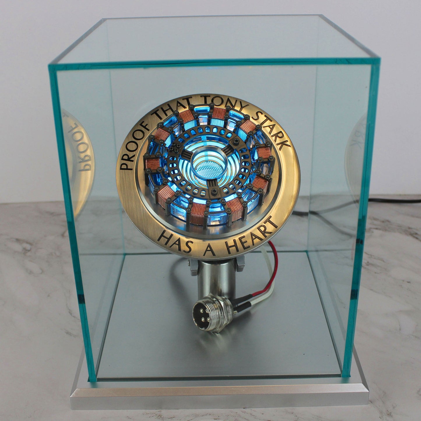 Iron Man Arc Reactor Lighted Full-Scale Prop Replica with Acrylic Case