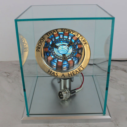 Iron Man Arc Reactor Lighted Full-Scale Prop Replica with Acrylic Case