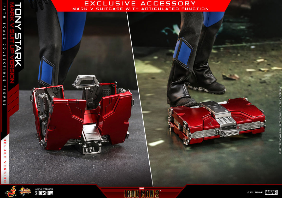 *Pre-Order* Tony Stark (Mark V Suit-Up Version) Marvel Deluxe Ver. 1:6 Figure by Hot Toys