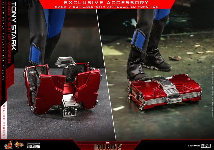 *Pre-Order* Tony Stark (Mark V Suit-Up Version) Marvel Deluxe Ver. 1:6 Figure by Hot Toys