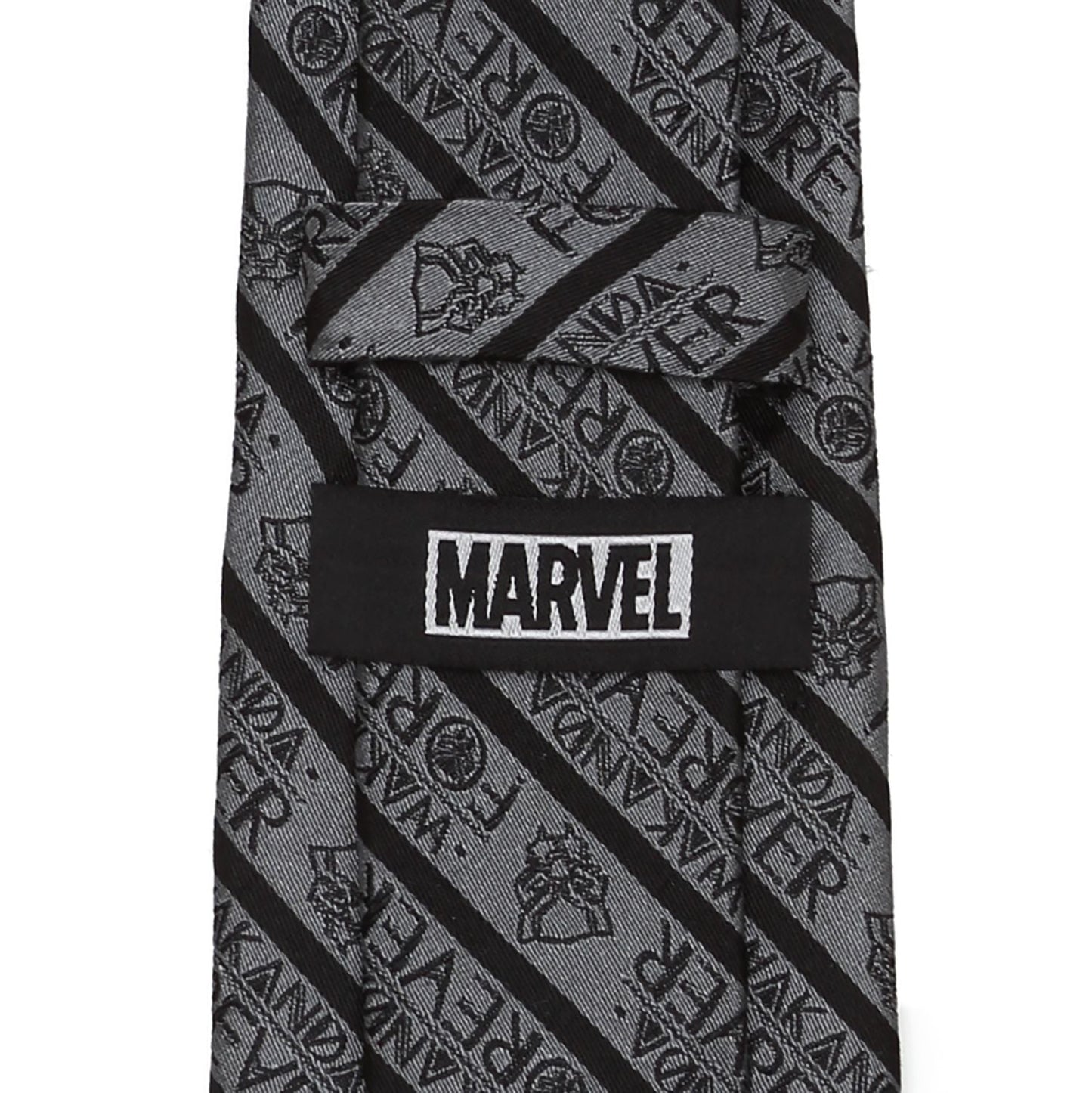 Wakanda Forever (Black Panther) Marvel Statement Stripe Fine Neck Tie