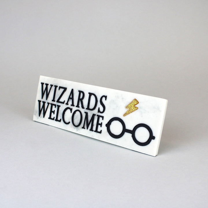 Harry Potter Wizards Welcome Hogwarts Desk Sign