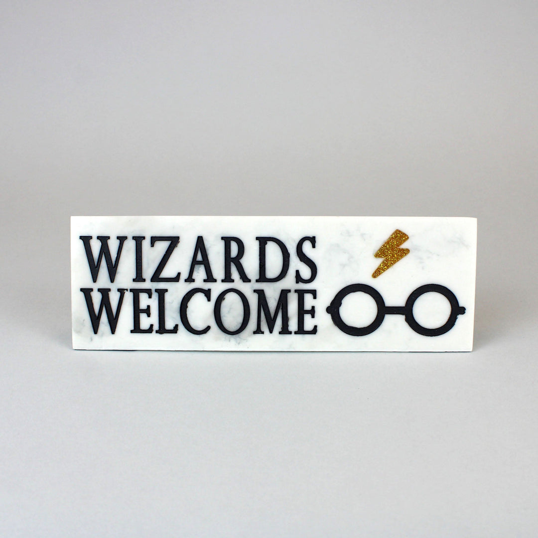 Harry Potter Wizards Welcome Hogwarts Desk Sign
