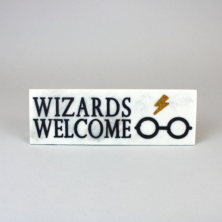 Harry Potter Wizards Welcome Hogwarts Desk Sign