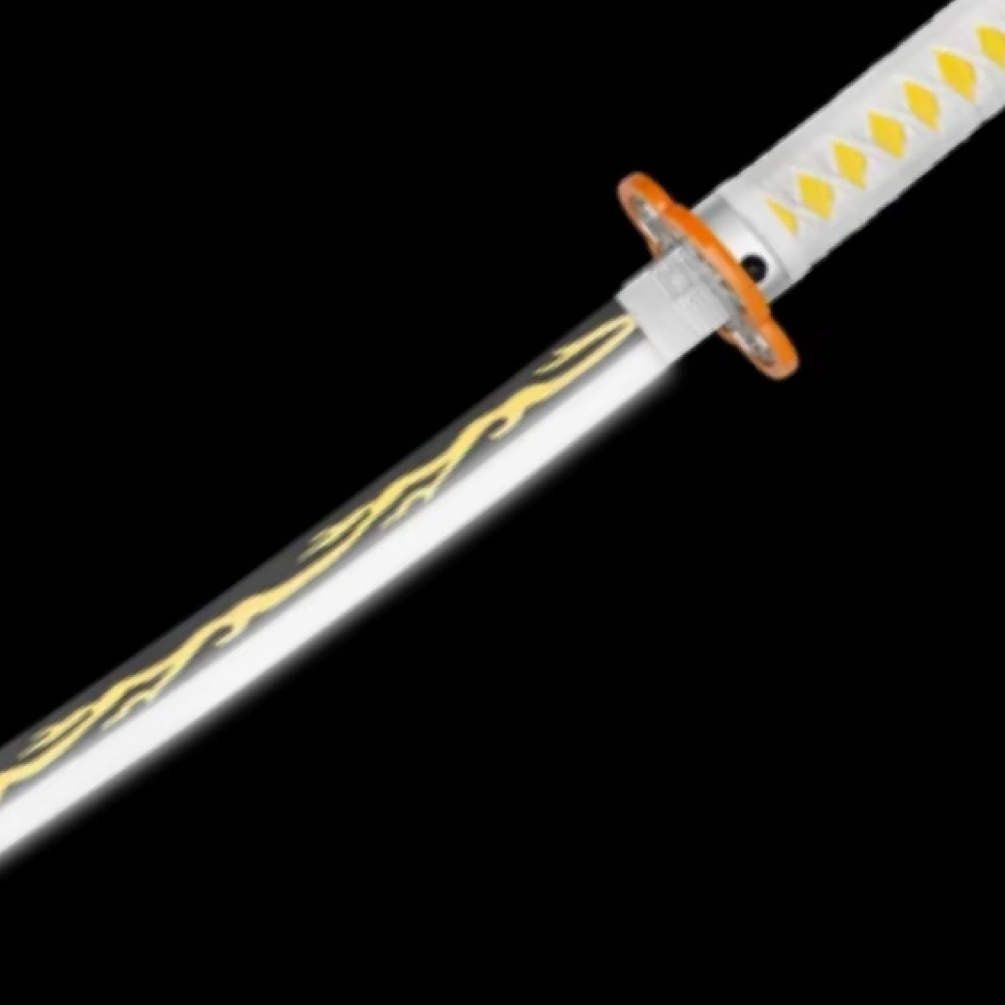 Demon Slayer Zenitsu (Yellow) LED Lighted Katana Sword Prop with Scabbard